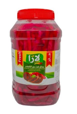 LARA Pickled Turnip With Beetroot Sliced Plastic Jar (2.1KG*
