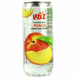 Laziz Sparkling Water - Peach 350ml * 24PC